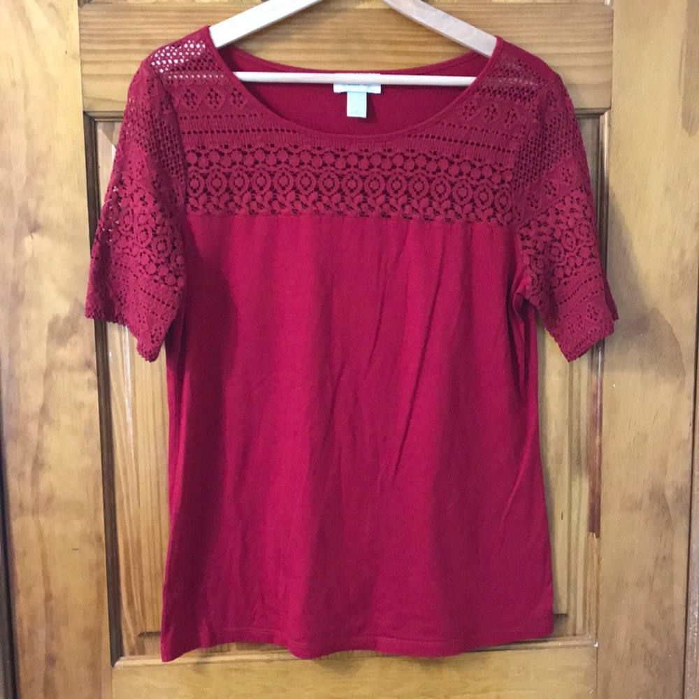 Ladies Loft - Size L - Lace Tee